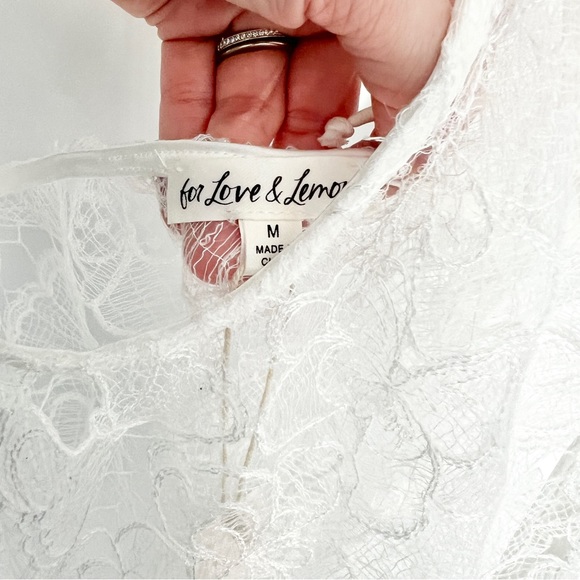 For Love and Lemons Mackenzie Butterfly Lace Slip Cut Out Dress Size Med… - Picture 10 of 14